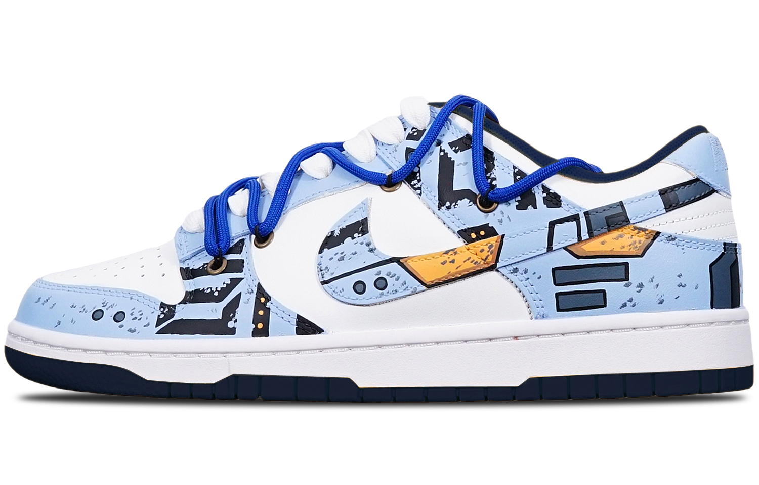 Buy [カスタムシューズ] ナイキ ダンク ロー「サイバーパンクガンダムミストブルー」 DH9765-300(TeamT-战损II雾霾蓝S-BOX)