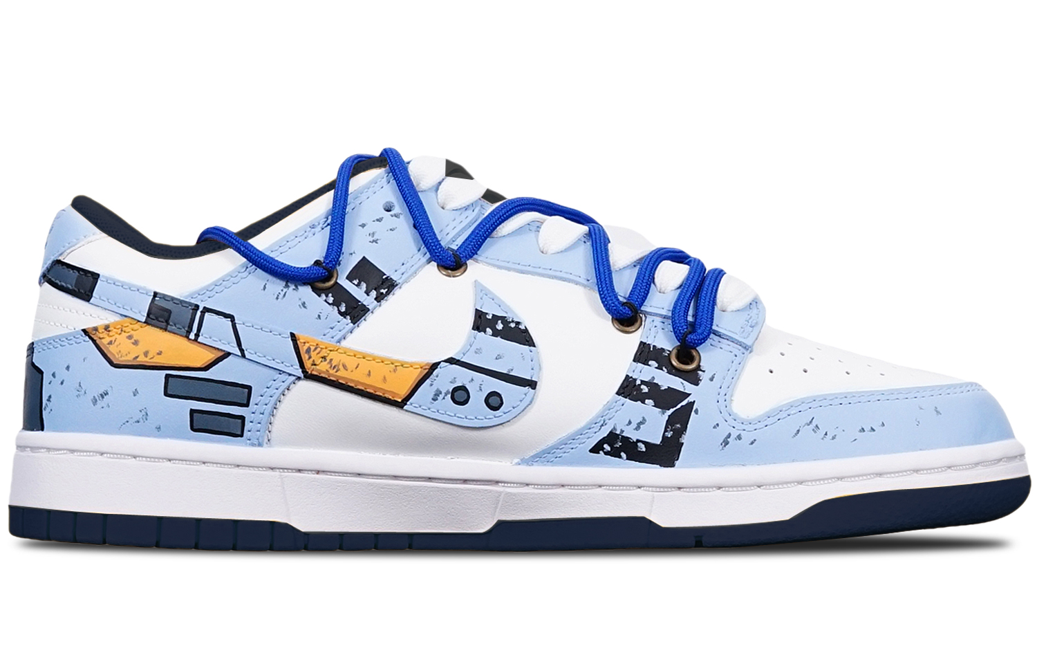 Order [カスタムシューズ] ナイキ ダンク ロー「サイバーパンクガンダムミストブルー」 DH9765-300(TeamT-战损II雾霾蓝S-BOX)
