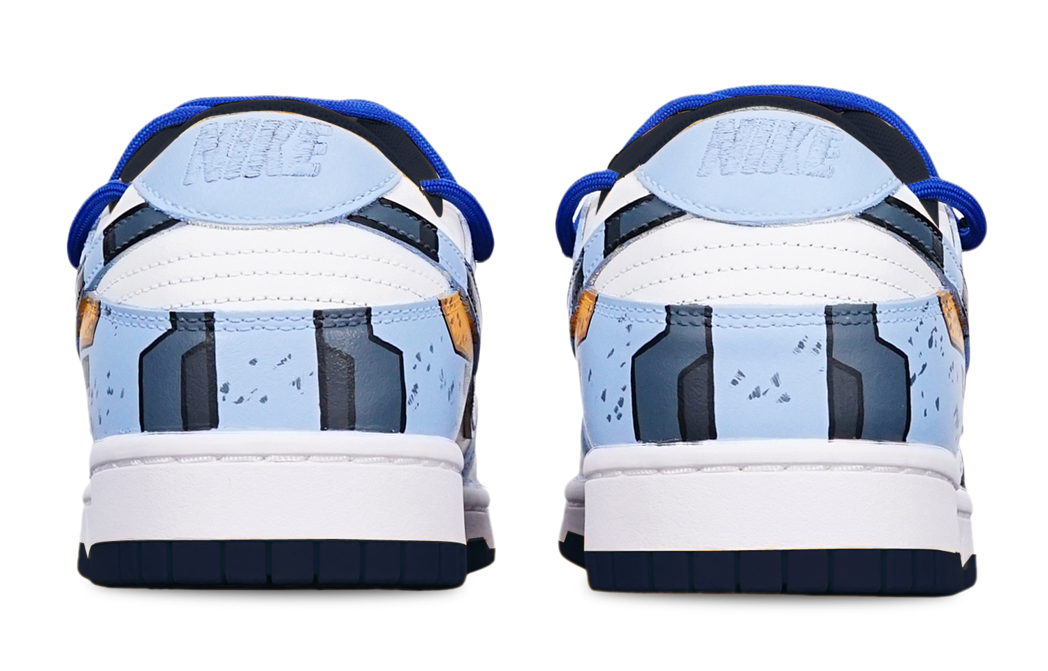 Shop [カスタムシューズ] ナイキ ダンク ロー「サイバーパンクガンダムミストブルー」 DH9765-300(TeamT-战损II雾霾蓝S-BOX)