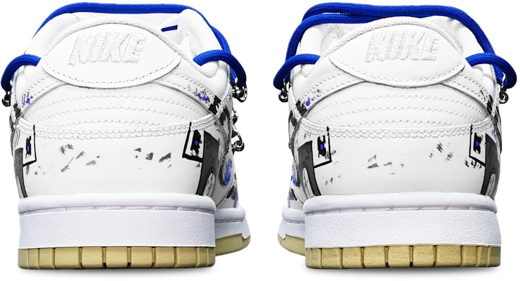 【定製球鞋】Nike Dunk Low 網路賽博風 戰損鋼彈 機能 解構 防滑耐磨 低筒 板鞋 男款 黑白藍 Shop 【定製球鞋】Nike Dunk Low 網路賽博風 戰損鋼彈 機能 解構 防滑耐磨 低筒 板鞋 男款 黑白藍