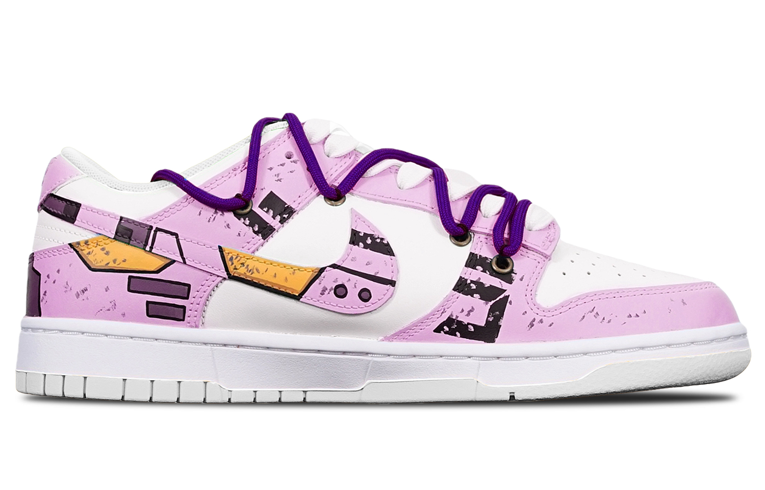 [Custom Shoes] Nike Dunk Low 'Cyberpunk Mech - Red Purple White' 圖 2