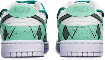 【定制球鞋】 Nike Dunk Low 賽博朋克 戰損高達機械風 解構 復古 特殊鞋盒 低幫 板鞋 GS 綠白 Shop 【定制球鞋】 Nike Dunk Low 賽博朋克 戰損高達機械風 解構 復古 特殊鞋盒 低幫 板鞋 GS 綠白