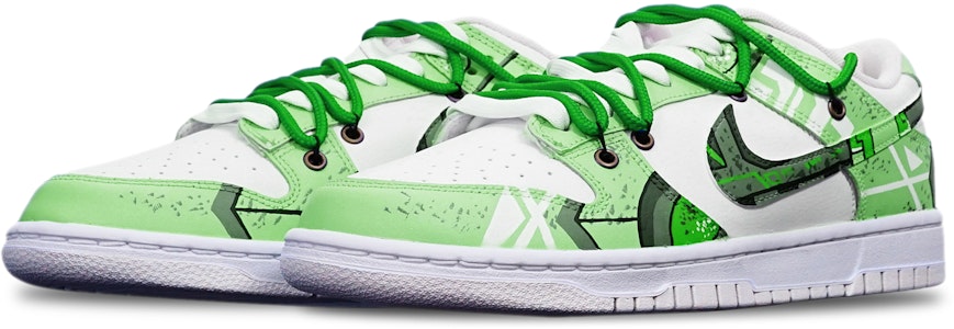 【定制球鞋】Nike Dunk Low 賽博朋克 戰損高達機械風 解構 特殊鞋盒 復古 低幫 板鞋 GS 蘋果綠 Lookbook 【定制球鞋】Nike Dunk Low 賽博朋克 戰損高達機械風 解構 特殊鞋盒 復古 低幫 板鞋 GS 蘋果綠