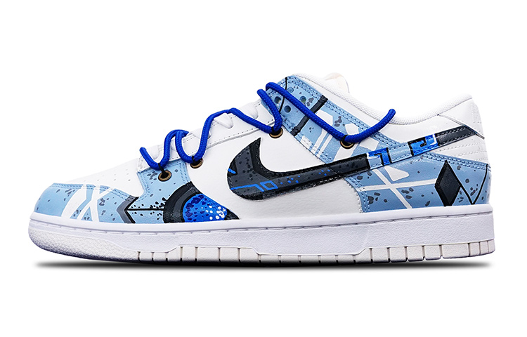 Buy [Sepatu Kustom] Nike Dunk Low 'Cyberpunk Mechanical Vibe' DH9765-100(TeamT-机械风雾霾蓝S-BOX)