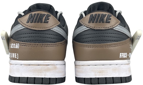 【定制球鞋】Nike Dunk Low 是在玩鞋 賽博朋克LED勾 摩卡 笑臉金屬扣 機能做舊 低幫 板鞋 男款 黑咖 Details for 【定制球鞋】Nike Dunk Low 是在玩鞋 賽博朋克LED勾 摩卡 笑臉金屬扣 機能做舊 低幫 板鞋 男款 黑咖