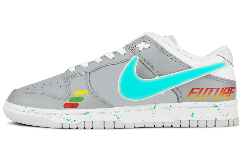 Buy [Kasut Custom] Nike Dunk Low 'Cyberpunk Neon Kelabu Biru' DV0831-101(TeamF-未来宇宙)