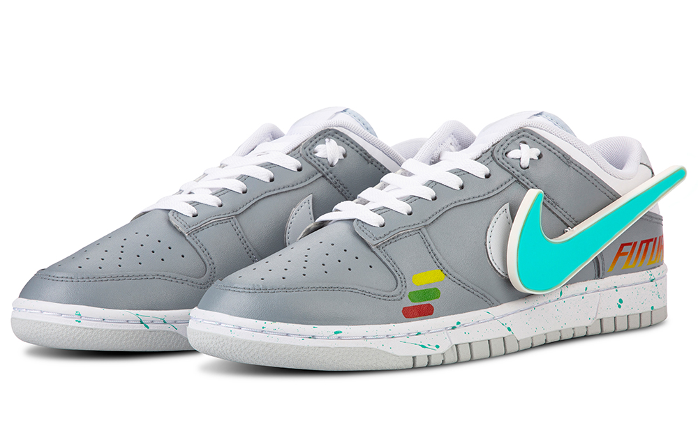 Lookbook [Kasut Custom] Nike Dunk Low 'Cyberpunk Neon Kelabu Biru' DV0831-101(TeamF-未来宇宙)