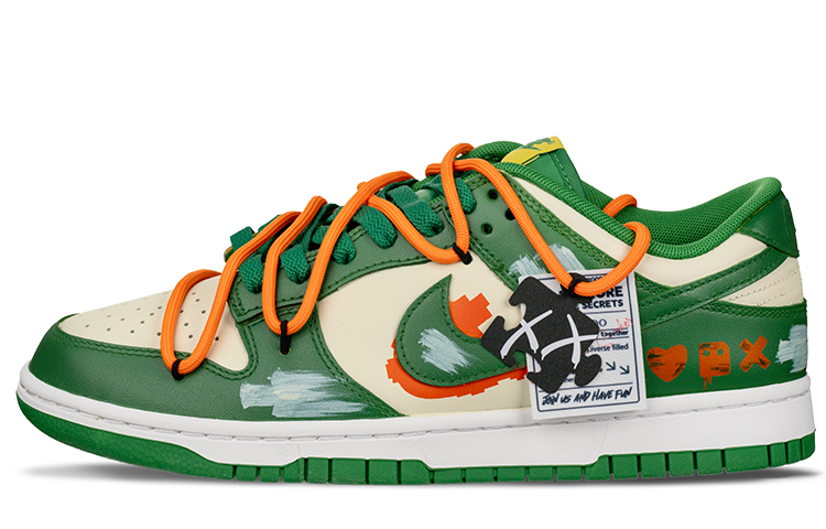 Order [Sneakers Kustom] Nike Dunk Low 'Cyberpunk Oranye-Hijau' DD1391-300(Team62-爱死机)