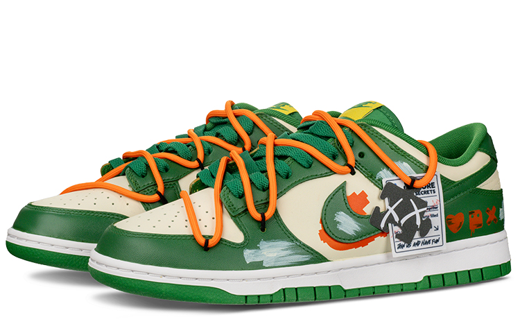 Shop [Sneakers Kustom] Nike Dunk Low 'Cyberpunk Oranye-Hijau' DD1391-300(Team62-爱死机)