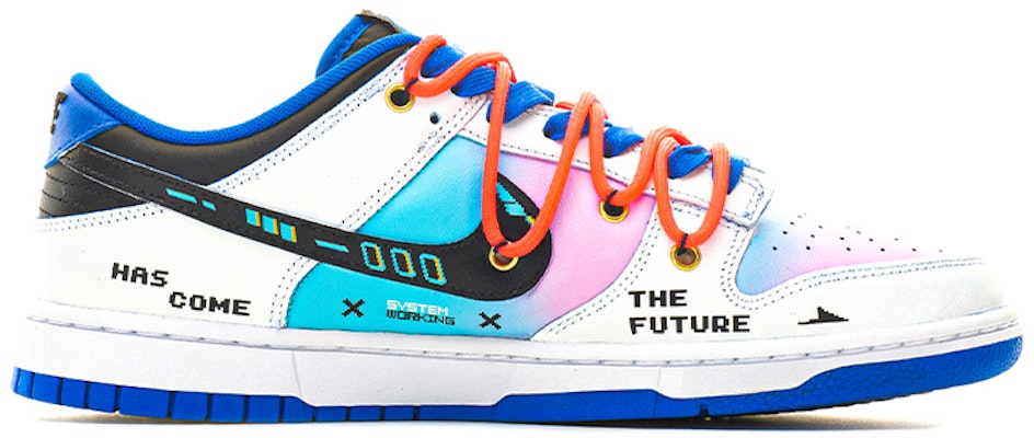 나이키 덩크 로우 '사이버펑크 픽셀 솜사탕' (커스텀) DD1391-001(TeamA-DKL蓝男女款OW棉花糖) Order 나이키 덩크 로우 '사이버펑크 픽셀 솜사탕' (커스텀) DD1391-001(TeamA-DKL蓝男女款OW棉花糖)