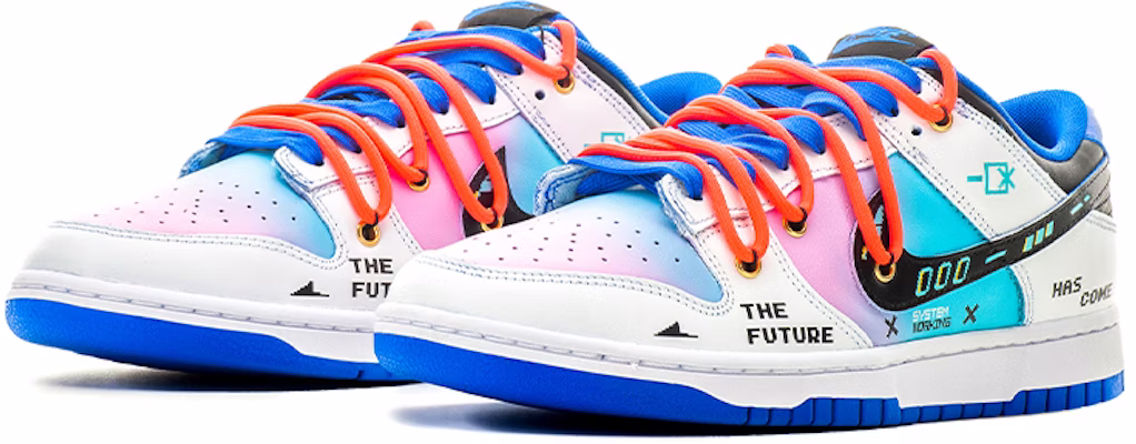나이키 덩크 로우 '사이버펑크 픽셀 솜사탕' (커스텀) DD1391-001(TeamA-DKL蓝男女款OW棉花糖) Lookbook 나이키 덩크 로우 '사이버펑크 픽셀 솜사탕' (커스텀) DD1391-001(TeamA-DKL蓝男女款OW棉花糖)