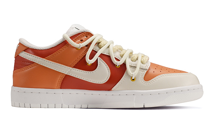 Order [Sepatu Kustom] Nike Dunk Low 'Cyberpunk Retro Struktur' DH9765-100(TeamE-女款赛博朋克红橙白)