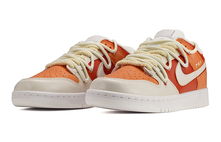 Lookbook [Sepatu Kustom] Nike Dunk Low 'Cyberpunk Retro Struktur' DH9765-100(TeamE-女款赛博朋克红橙白)