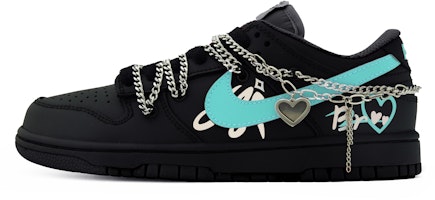 【訂製球鞋】Nike Dunk Low 解構 流行復古 街頭 賽博龐克 蒂芙尼 多巴胺 低筒 滑板鞋 男款 黑綠 Buy 【訂製球鞋】Nike Dunk Low 解構 流行復古 街頭 賽博龐克 蒂芙尼 多巴胺 低筒 滑板鞋 男款 黑綠