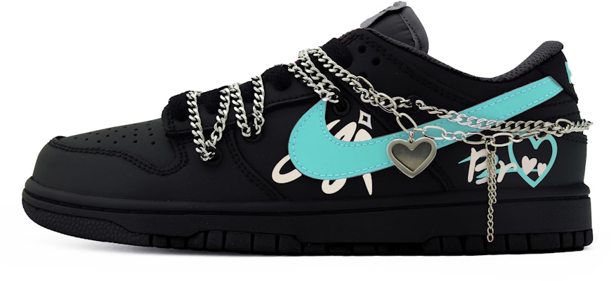 【訂製球鞋】Nike Dunk Low 解構 流行復古 街頭 賽博龐克 蒂芙尼 多巴胺 低筒 滑板鞋 男款 黑綠 Buy 【訂製球鞋】Nike Dunk Low 解構 流行復古 街頭 賽博龐克 蒂芙尼 多巴胺 低筒 滑板鞋 男款 黑綠