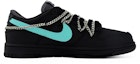 Order 【訂製球鞋】Nike Dunk Low 解構 流行復古 街頭 賽博龐克 蒂芙尼 多巴胺 低筒 滑板鞋 男款 黑綠