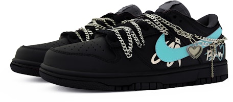 【訂製球鞋】Nike Dunk Low 解構 流行復古 街頭 賽博龐克 蒂芙尼 多巴胺 低筒 滑板鞋 男款 黑綠 Lookbook 【訂製球鞋】Nike Dunk Low 解構 流行復古 街頭 賽博龐克 蒂芙尼 多巴胺 低筒 滑板鞋 男款 黑綠