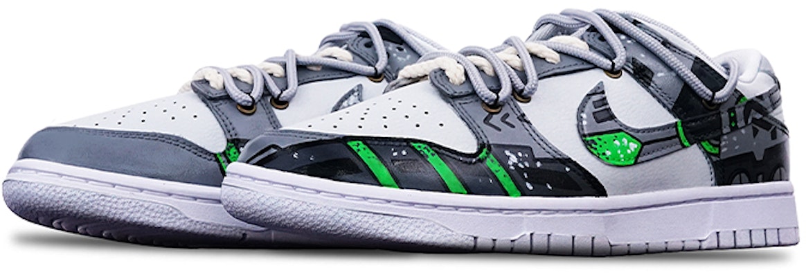 【カスタムシューズ】ナイキ ダンク ロー「サイバーパンクバイブ」 DH9765-100(TeamT-机械白灰绿S-BOX) Lookbook 【カスタムシューズ】ナイキ ダンク ロー「サイバーパンクバイブ」 DH9765-100(TeamT-机械白灰绿S-BOX)