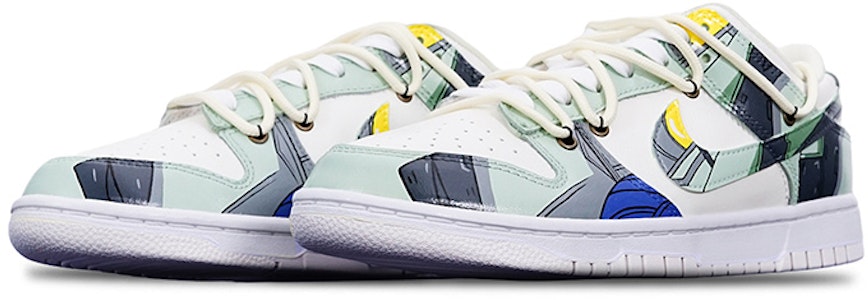 나이키 덩크 로우 '사이버펑크 자쿠' (커스텀) DH9765-100(TeamT-扎古绿白黄S-BOX) Lookbook 나이키 덩크 로우 '사이버펑크 자쿠' (커스텀) DH9765-100(TeamT-扎古绿白黄S-BOX)