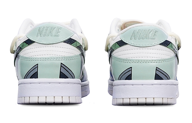 Shop [Kasut Custom] Nike Dunk Low 'Getaran Zaku Cyberpunk' DH9765-100(TeamT-扎古绿白黄S-BOX)