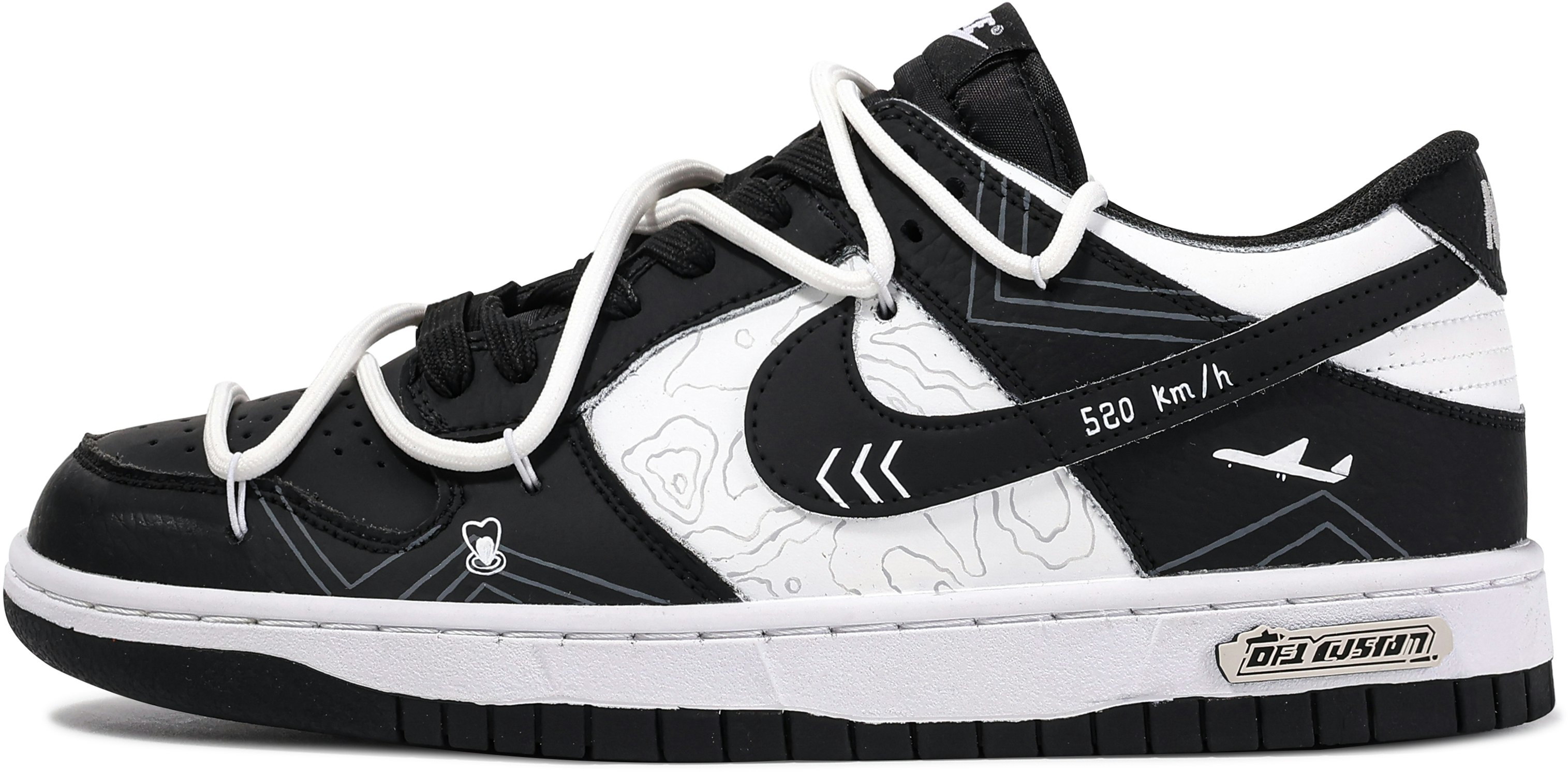 custom-shoes-nike-dunk-low-da-vinci-arrival-dd-1391-100-team-m