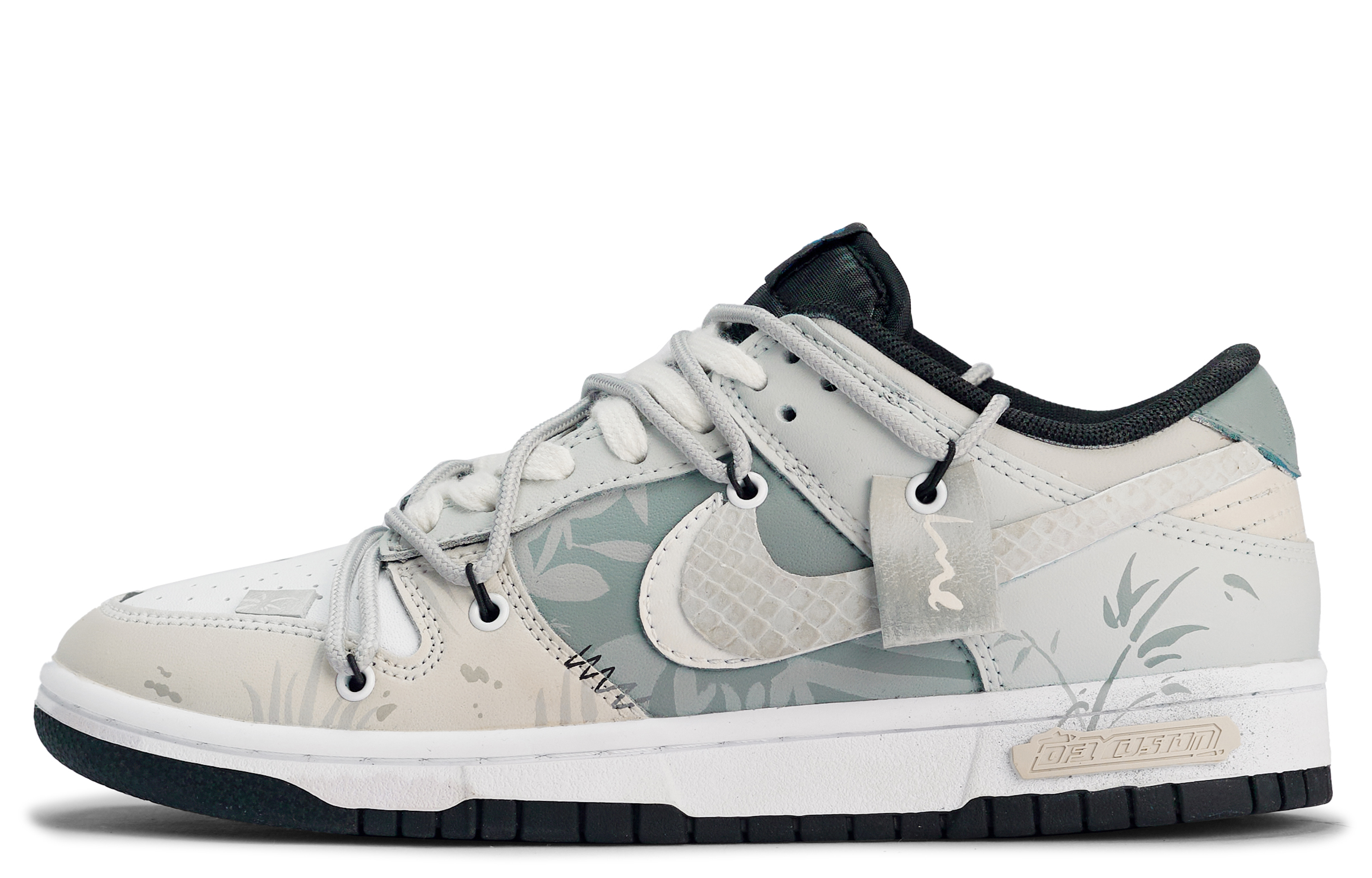 Buy [Custom Shoes] Nike Dunk Low 'Da Vinci Bamboo Graffiti' - Novelship