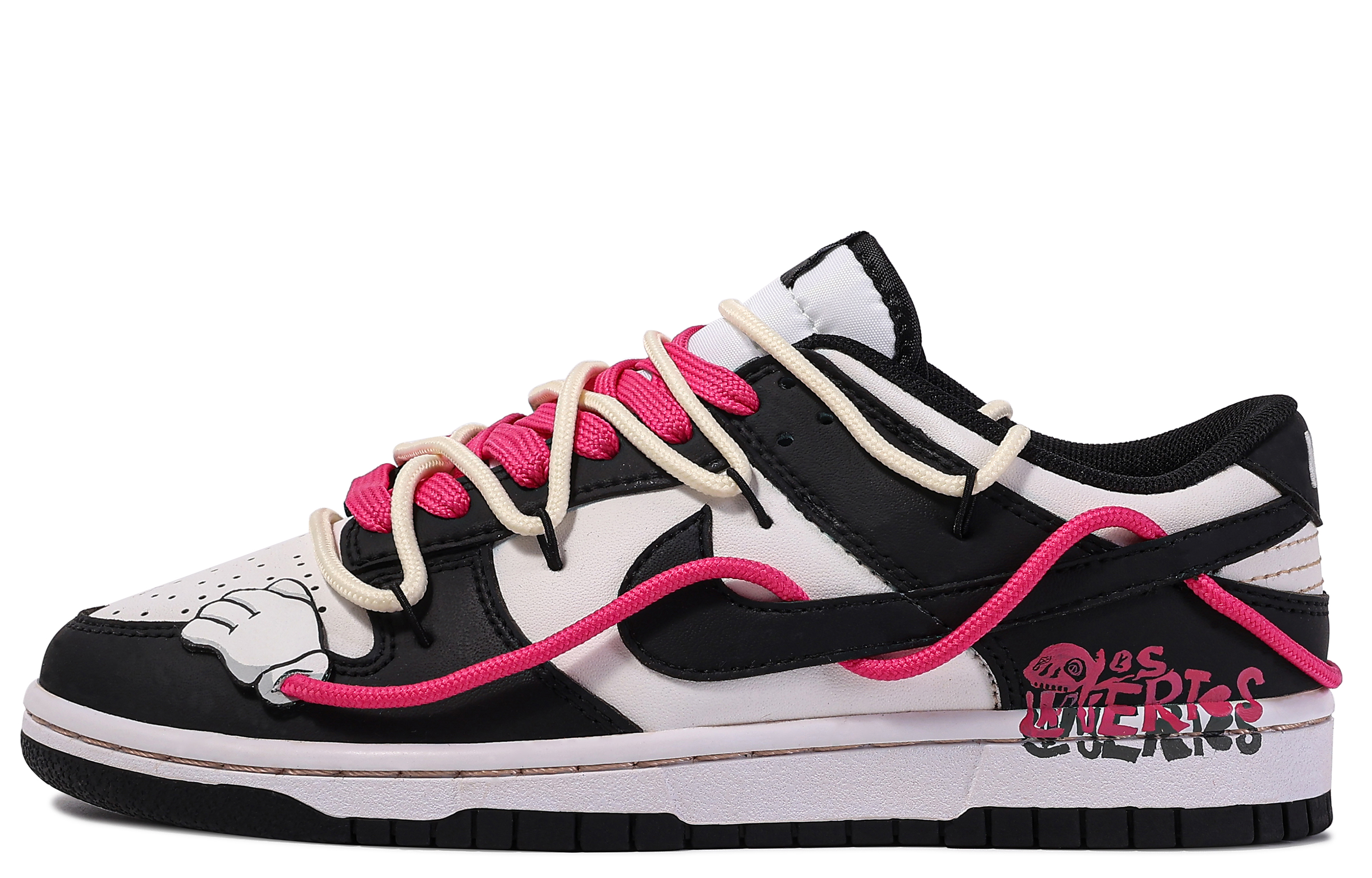 [Custom Shoes] Nike Dunk Low 'Da Vinci Black-Pink'
