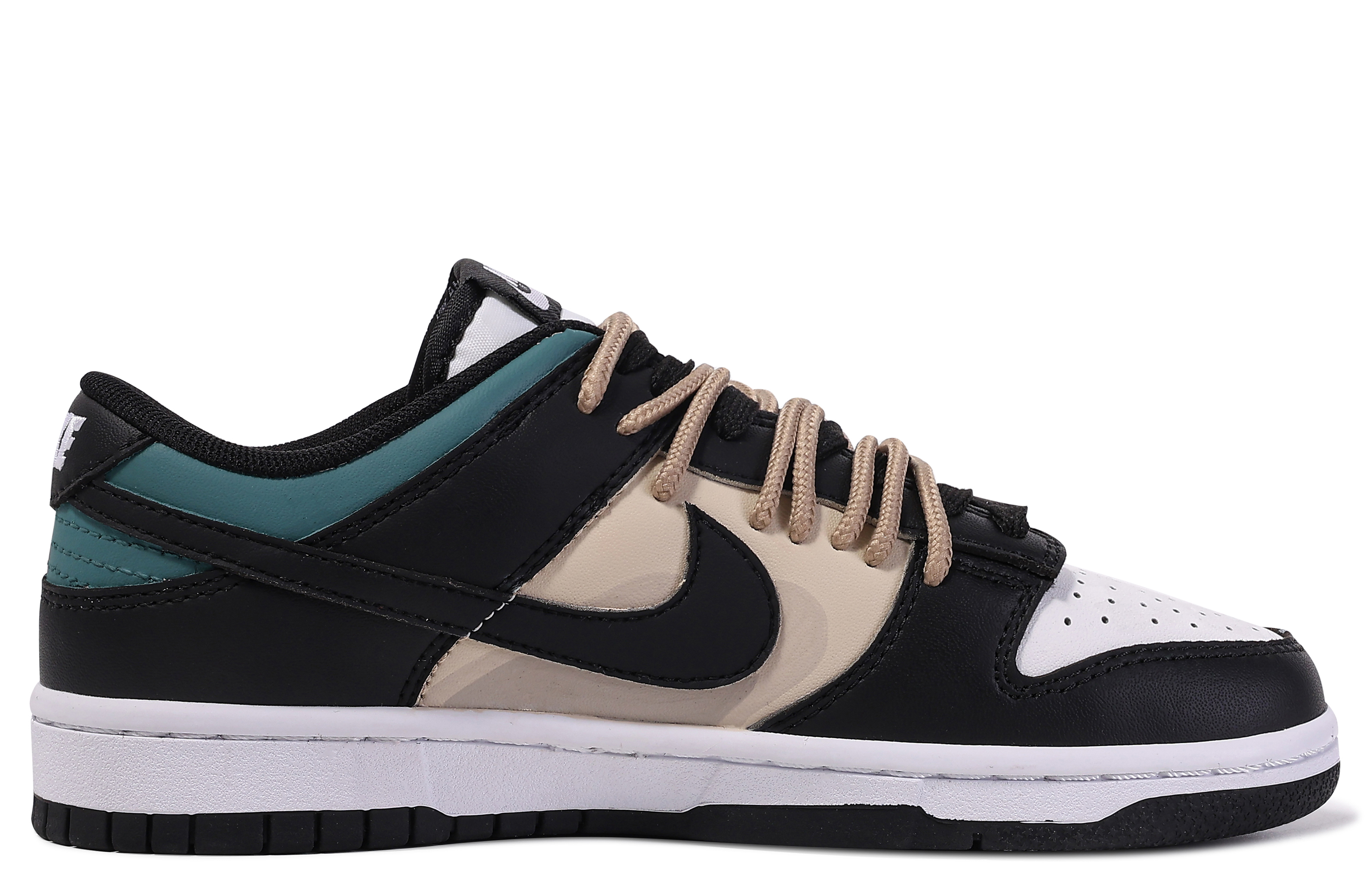 [Custom Shoes] Nike Dunk Low 'Da Vinci Black Brown' - Novelship