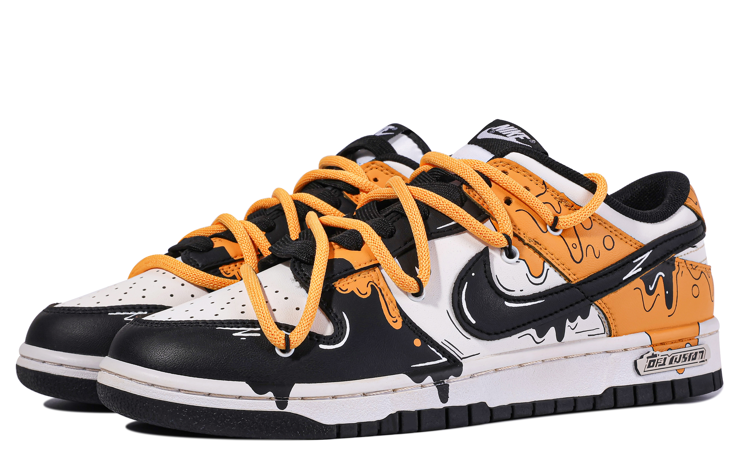 Lookbook [Zapatos Personalizados] Nike Dunk Low 'Da Vinci Negro Oro Fluido' DD1391-100(TeamM-男款黑金流体S-BOX)