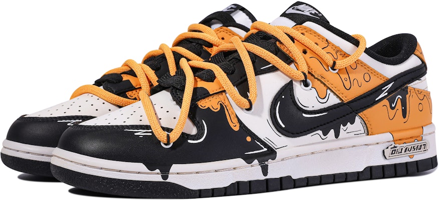 【定製球鞋】 Nike Dunk 低筒達文西定製 黑金流體 特殊鞋盒 復古 寫意 流體 雙鞋帶 簡約 潮流 舒適 透氣 低筒 板鞋 男款 黑黃 Lookbook 【定製球鞋】 Nike Dunk 低筒達文西定製 黑金流體 特殊鞋盒 復古 寫意 流體 雙鞋帶 簡約 潮流 舒適 透氣 低筒 板鞋 男款 黑黃
