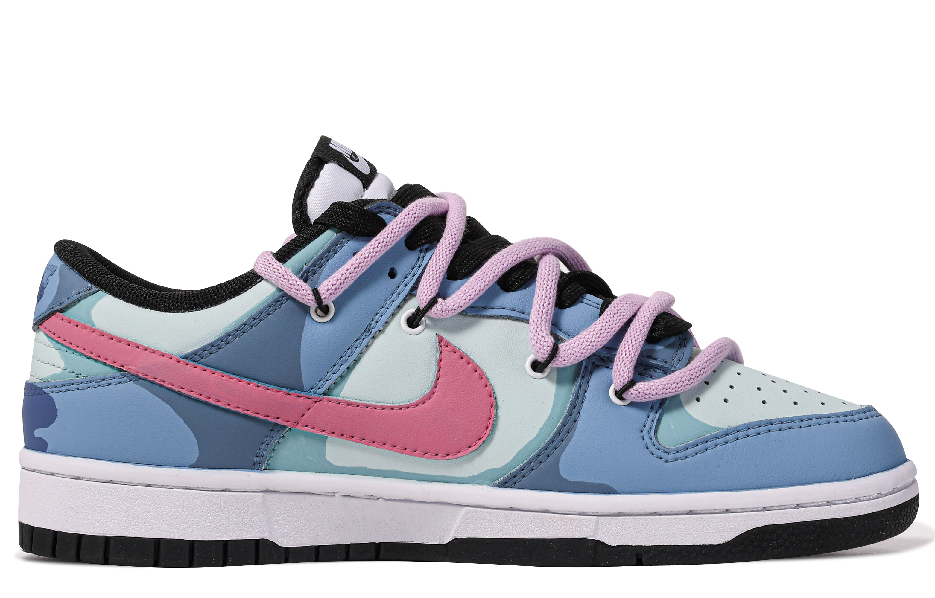 Buy [Zapatillas Personalizadas] Nike Dunk Low 'Da Vinci Azul-Morado' CW1590-100(TeamM-女款试验品626-BOX)