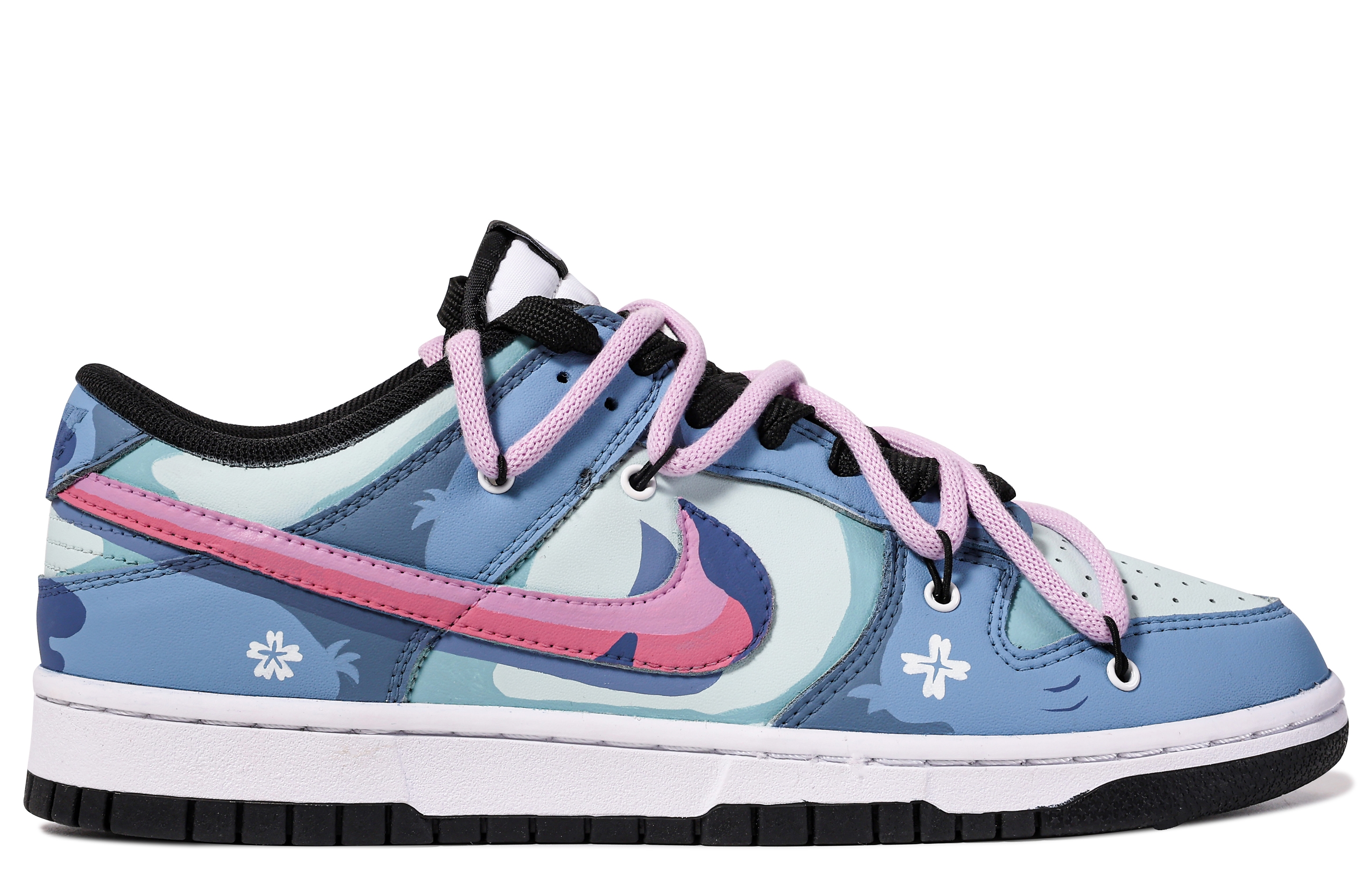 Order [Zapatillas Personalizadas] Nike Dunk Low 'Da Vinci Azul-Morado' CW1590-100(TeamM-女款试验品626-BOX)