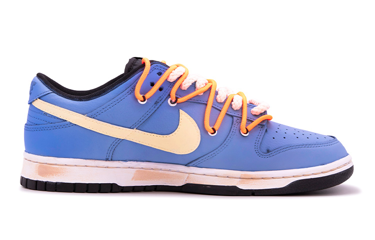Order 【定制鞋款】耐克Dunk Low '达芬奇蓝橙涂鸦' DH9765-002(TeamM-女款橘子海)