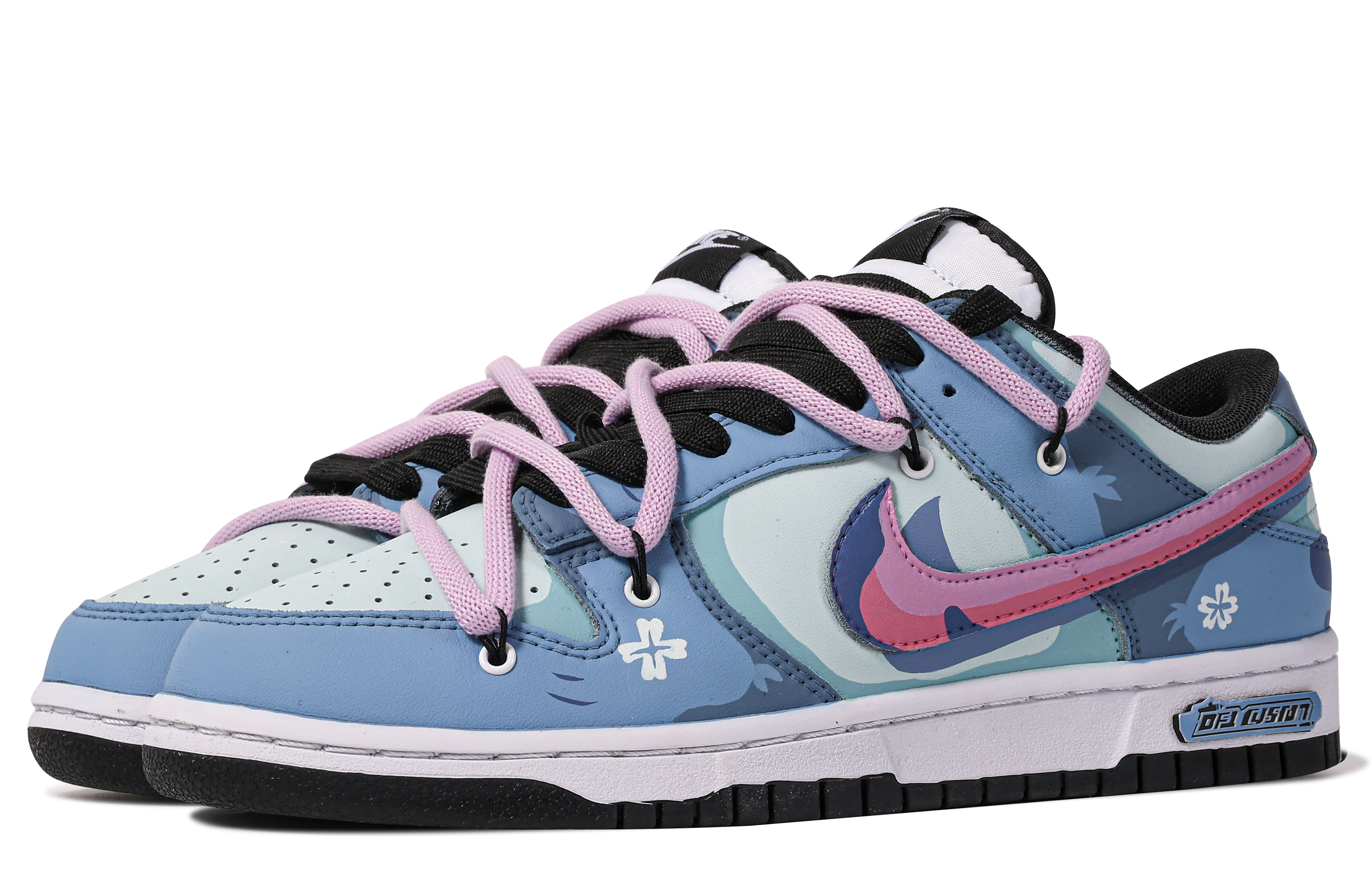 [Custom Shoes] Nike Dunk Low 'Da Vinci Blue Purple Graffiti' 圖 4