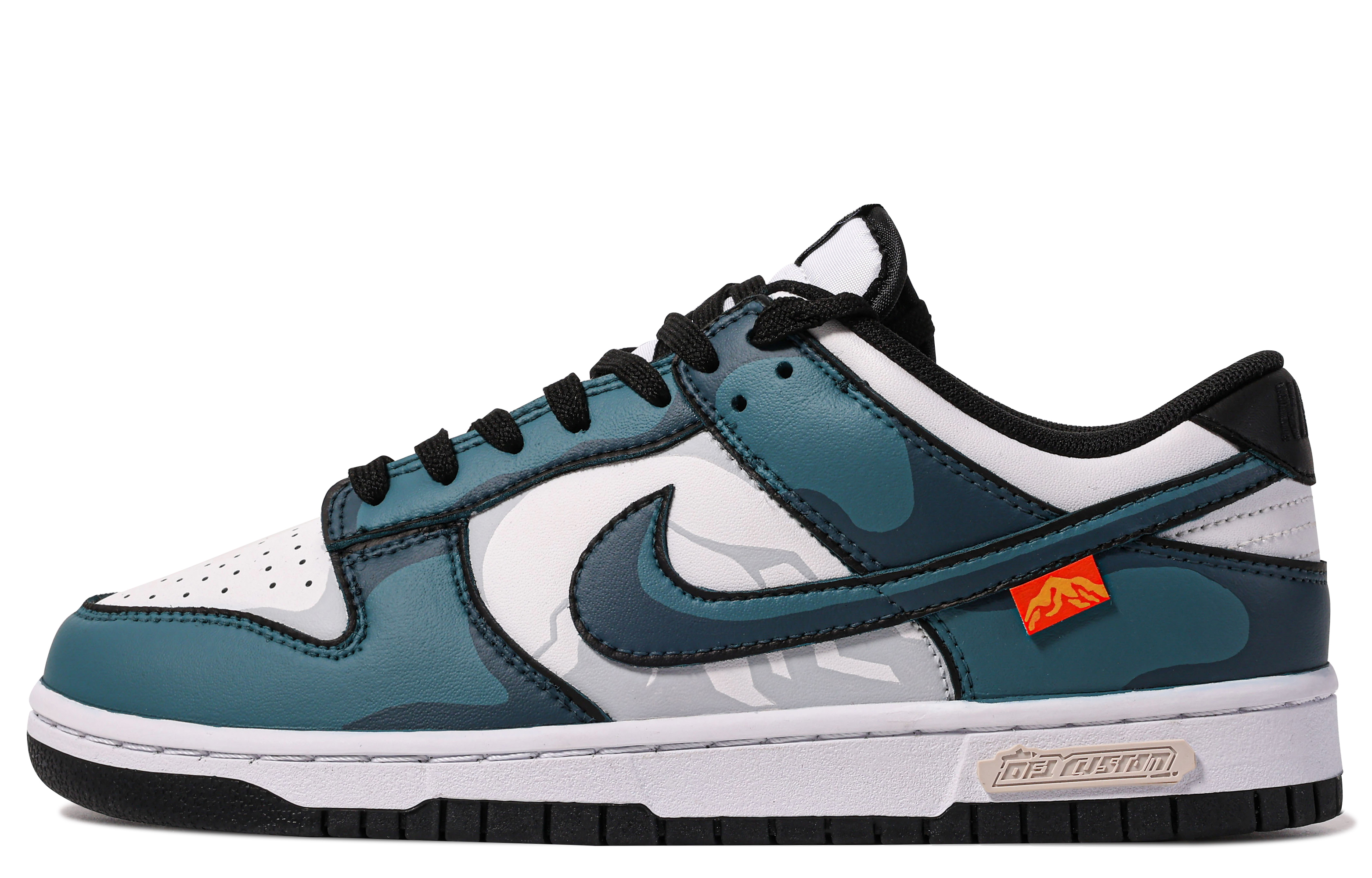 Buy [Sepatu Kustom] Nike Dunk Low 'Da Vinci Biru Putih Grafiti' DD1391-100(TeamM-男款普鲁士-BOX)
