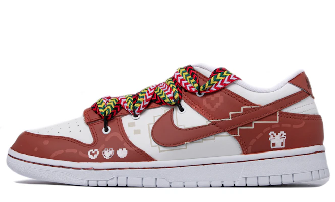 【訂製球鞋】 Nike Dunk Low 達文西訂製 聖誕主題訂製 像素聖誕 極簡 高街 清新 簡約 低幫 板鞋 男款 白紅 Buy 【訂製球鞋】 Nike Dunk Low 達文西訂製 聖誕主題訂製 像素聖誕 極簡 高街 清新 簡約 低幫 板鞋 男款 白紅