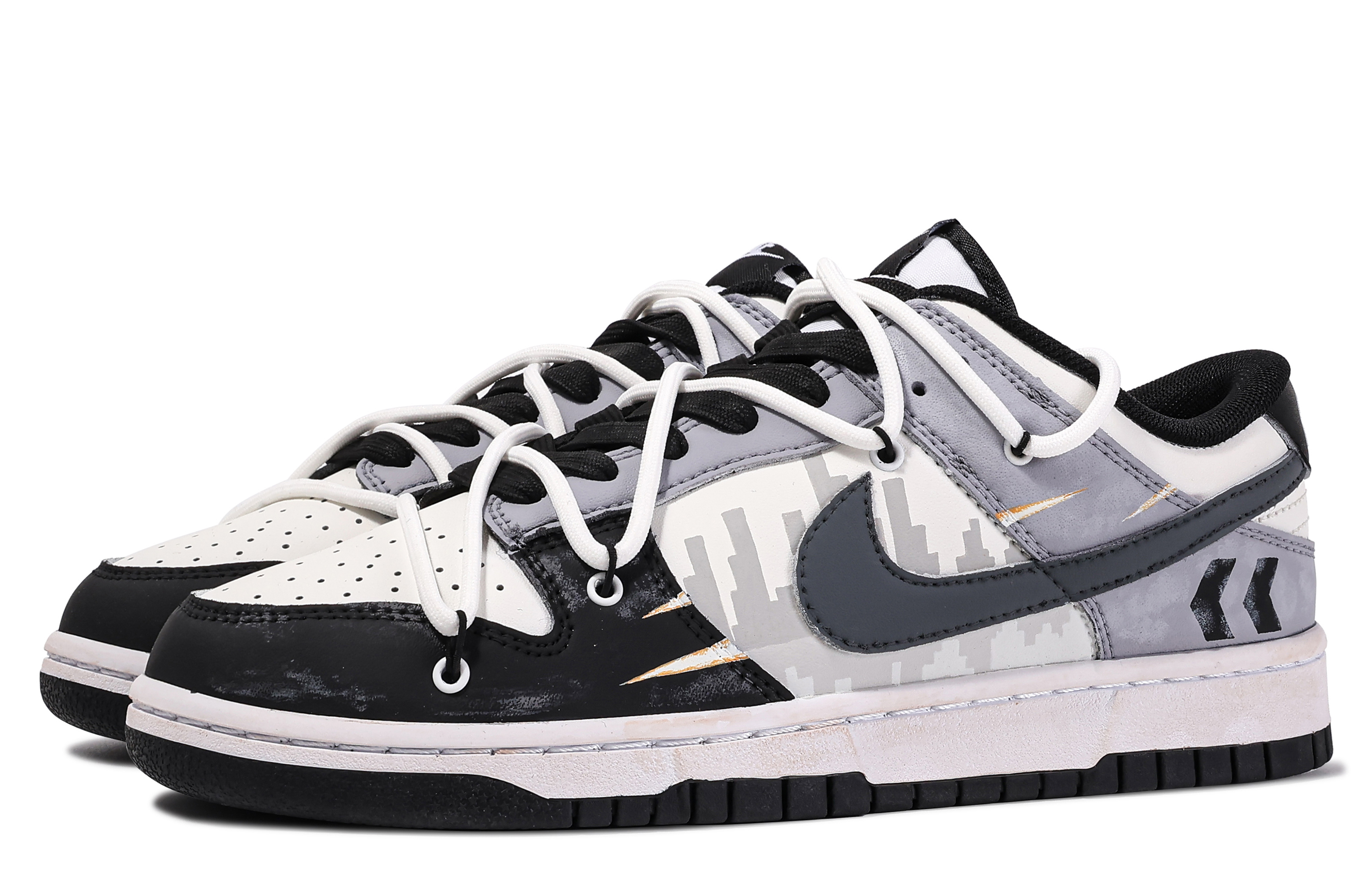 Shop [Kasut Custom] Nike Dunk Low 'Da Vinci Custom - Pengembangan Kota' DD1391-100(TeamM-城市扩张-BOX)
