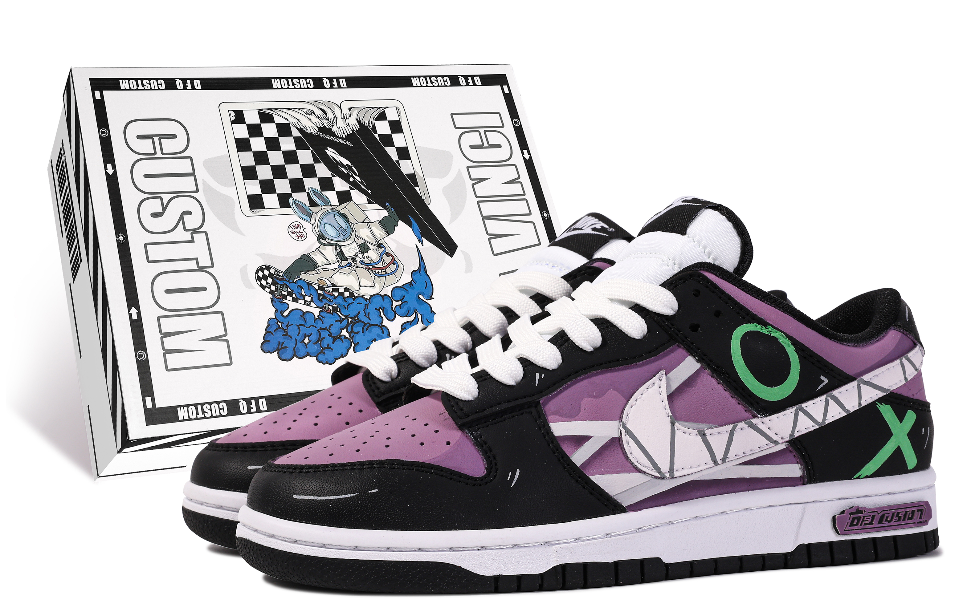 Buy [Kasut Custom] Nike Dunk Low 'Da Vinci Custom - Denyutan Jantung Penghujung' CW1590-100-446662