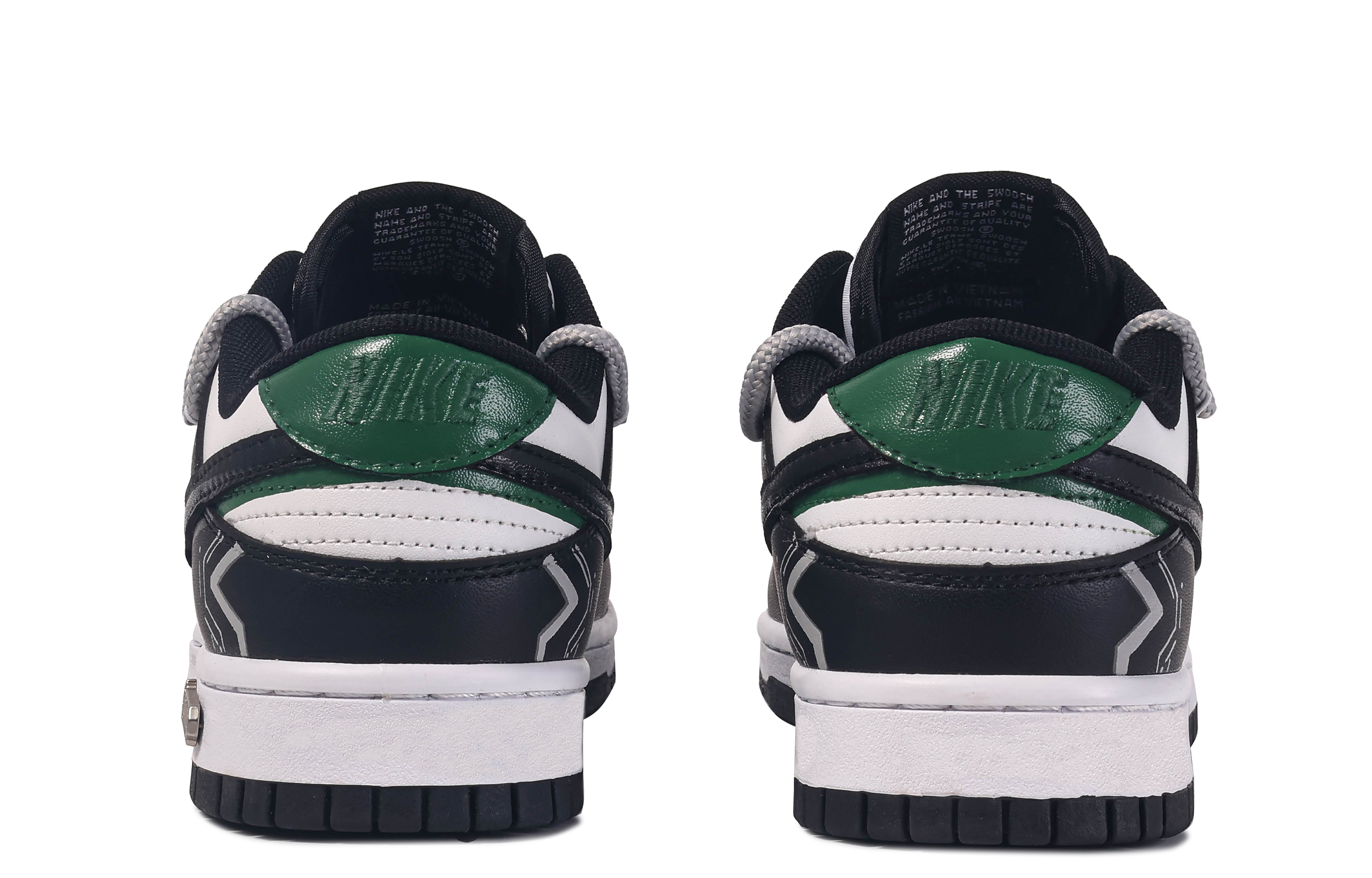 [Custom Shoes] Nike Dunk Low 'Da Vinci Custom Black White Green' 圖 4