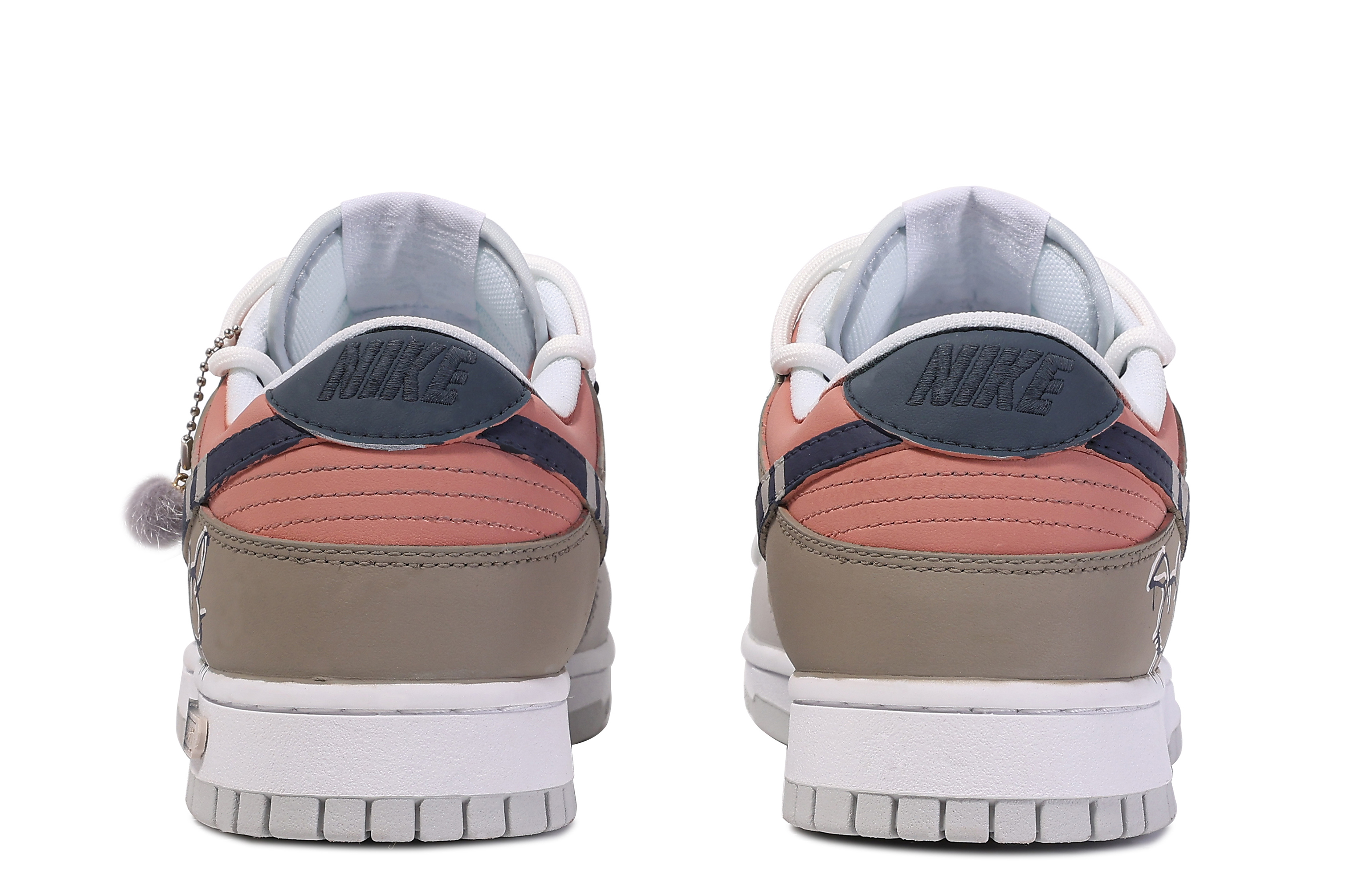 Purchase [Sepatu Custom] Nike Dunk Low 'Da Vinci Custom Biru-Abu-Coklat' DV0831-101(TeamM-兔子警长-BOX)