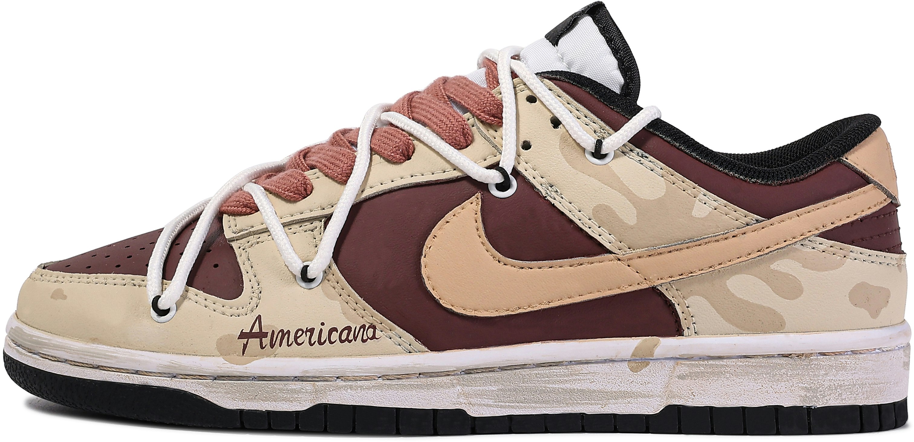 custom-shoes-nike-dunk-low-da-vinci-custom-brown-red-cw-1590-100-team-m-box