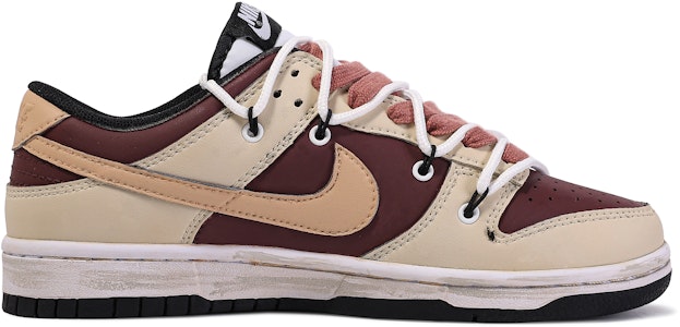 나이키 덩크 로우 '다빈치 브라운 레드' (커스텀) CW1590-100(TeamM-半杯冰美式-BOX) Order 나이키 덩크 로우 '다빈치 브라운 레드' (커스텀) CW1590-100(TeamM-半杯冰美式-BOX)