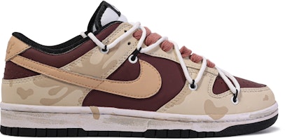 나이키 덩크 로우 '다빈치 브라운 레드' (커스텀) CW1590-100(TeamM-半杯冰美式-BOX) Lookbook 나이키 덩크 로우 '다빈치 브라운 레드' (커스텀) CW1590-100(TeamM-半杯冰美式-BOX)