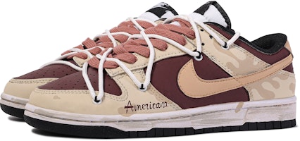 나이키 덩크 로우 '다빈치 브라운 레드' (커스텀) CW1590-100(TeamM-半杯冰美式-BOX) Shop 나이키 덩크 로우 '다빈치 브라운 레드' (커스텀) CW1590-100(TeamM-半杯冰美式-BOX)