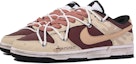 Shop 나이키 덩크 로우 '다빈치 브라운 레드' (커스텀) CW1590-100(TeamM-半杯冰美式-BOX)