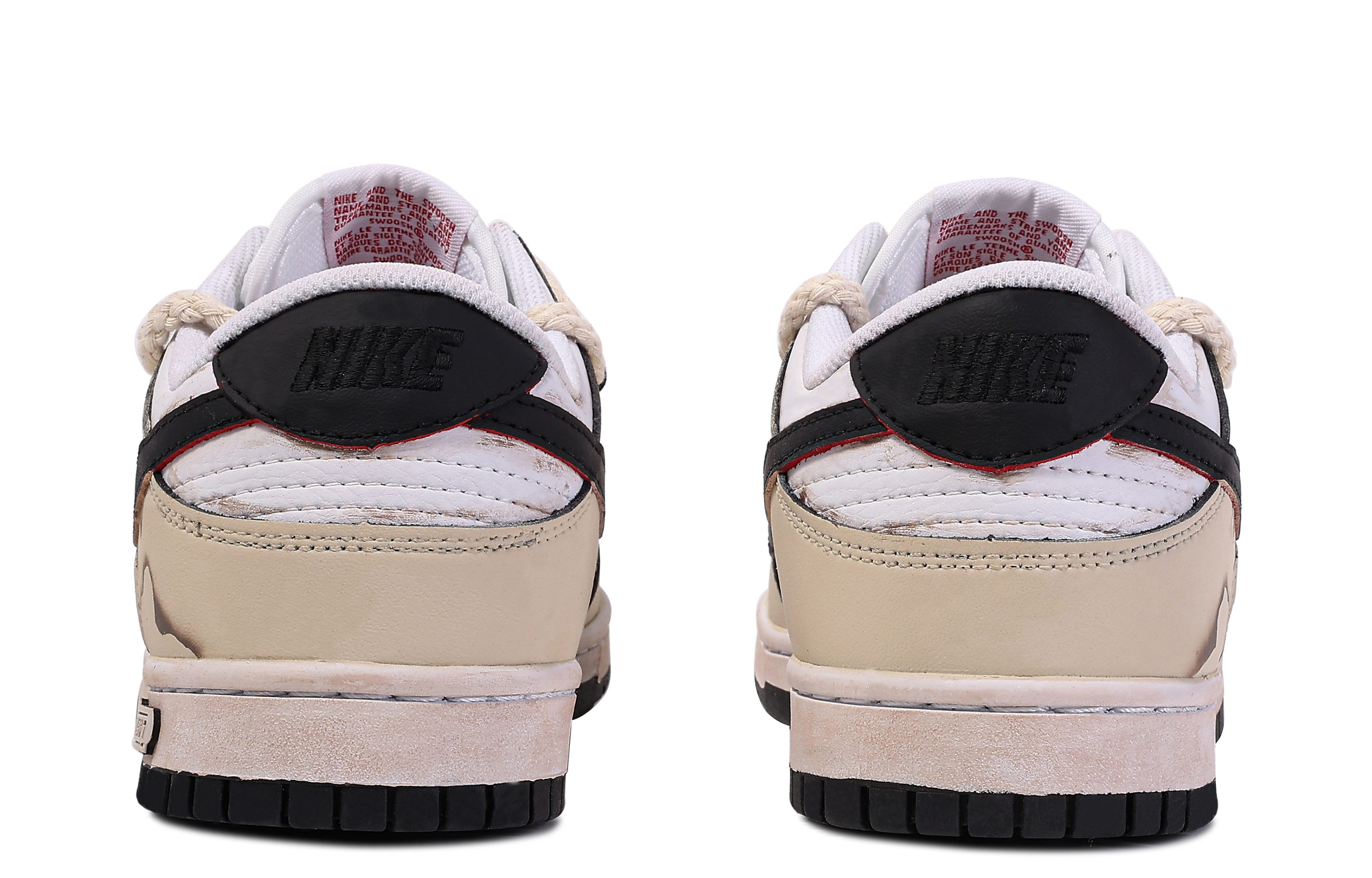 Purchase [Kasut Disesuaikan] Nike Dunk Rendah 'Da Vinci Custom Coklat-Putih' FB3354-001(TeamM-大时报)