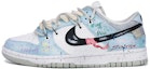 Buy ナイキ ダンク LOW ダ・ヴィンチ風落書きカスタム (Nike Dunk LOW Da Vinci Fu Rakugaki Custom) DD1391-103(TeamM-男女同款涂鸦白蓝黑)