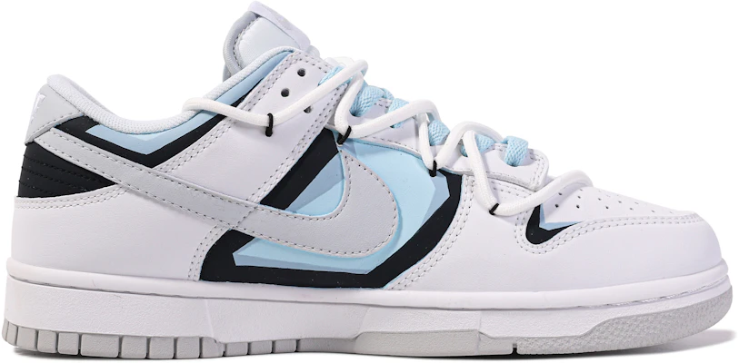 【訂製球鞋】 Nike Dunk Low 達文西訂製 禮盒 心動頻率 愛心 線條 解構 清新 舒適 低筒 板鞋 男款 白藍 Lookbook 【訂製球鞋】 Nike Dunk Low 達文西訂製 禮盒 心動頻率 愛心 線條 解構 清新 舒適 低筒 板鞋 男款 白藍