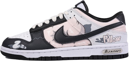 【客製球鞋】Nike Dunk Low 達文西客製 睏覺 特製鞋盒 3D 立體 漸變 字母 塗鴉 爆款 休閒 舒適 高筒 硬板鞋 GS 粉黑白 Buy 【客製球鞋】Nike Dunk Low 達文西客製 睏覺 特製鞋盒 3D 立體 漸變 字母 塗鴉 爆款 休閒 舒適 高筒 硬板鞋 GS 粉黑白