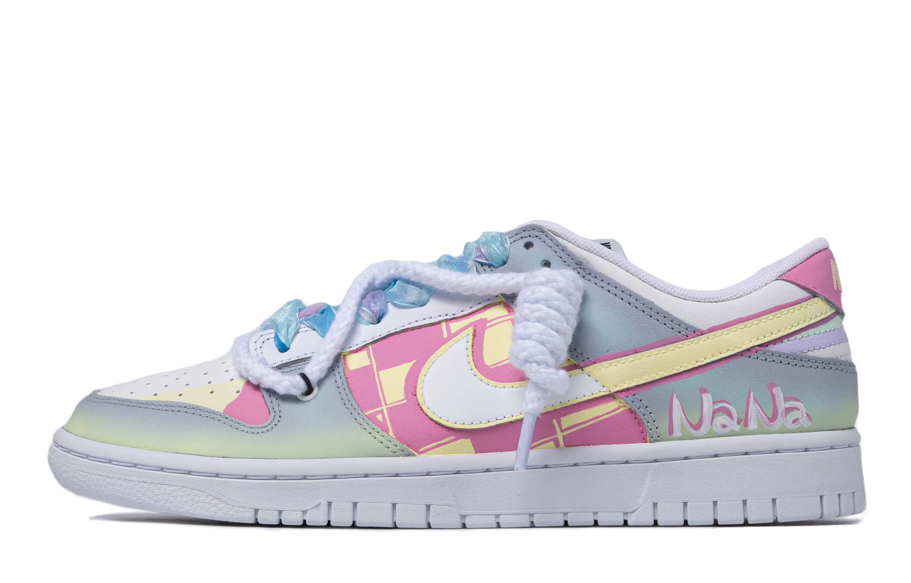 Buy 【定制鞋】Nike Dunk Low “达芬奇定制粉黄” DH9765-100-(TeamM-女款花颜)